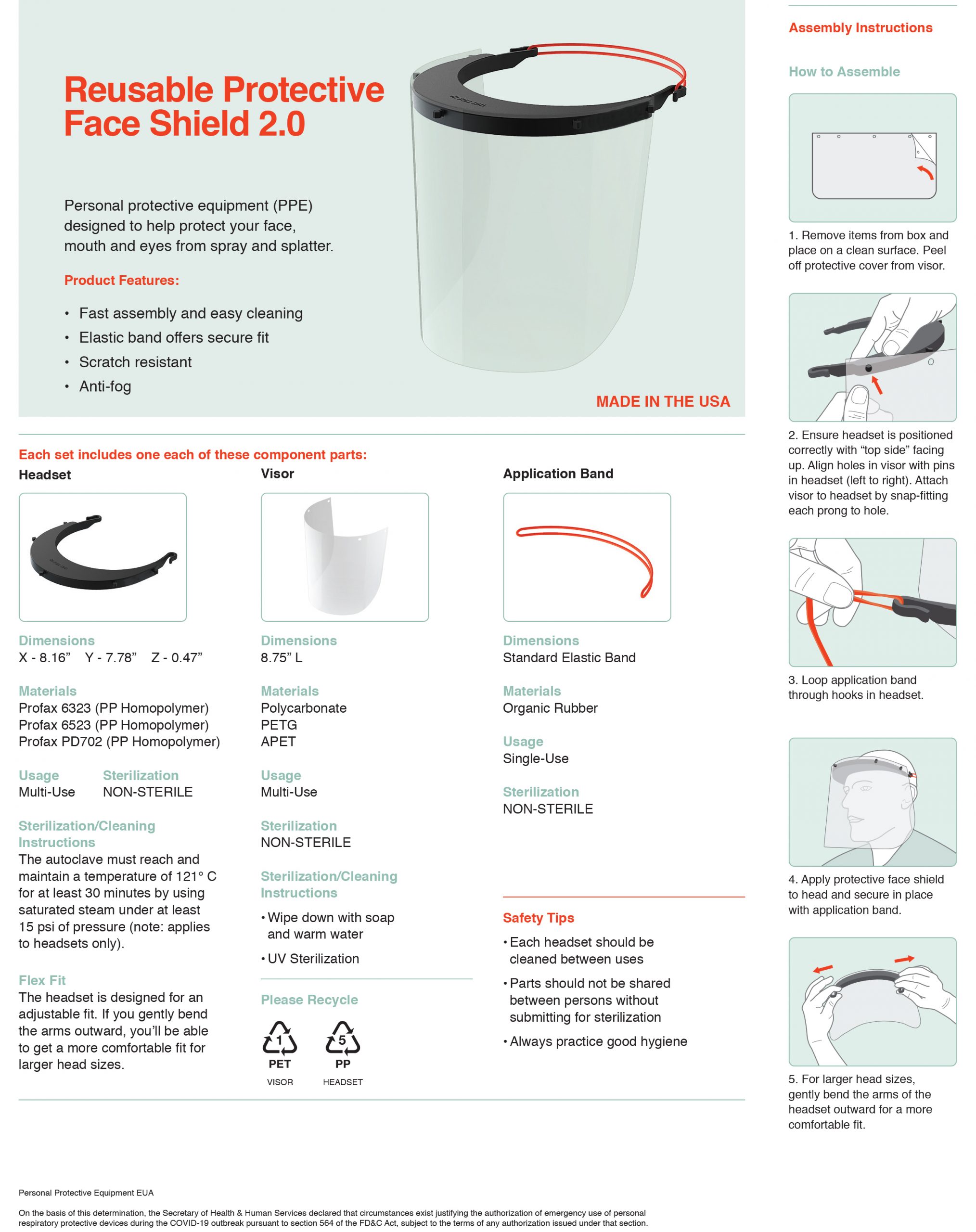 Guardian Face Shield - Reusable Protective Face Shield (1)